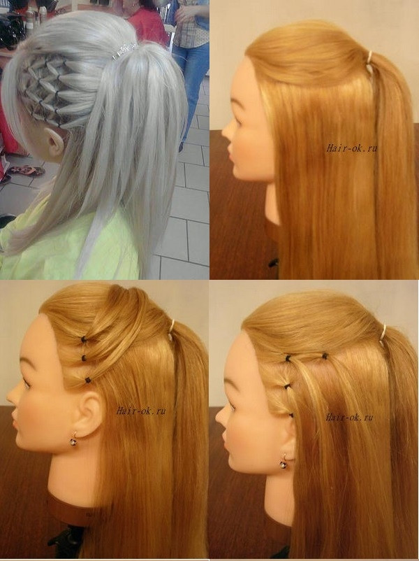 Best ideas about DIY Haircut Ponytail
. Save or Pin How to DIY High Ponytail with Side Mesh Hairstyle Now.