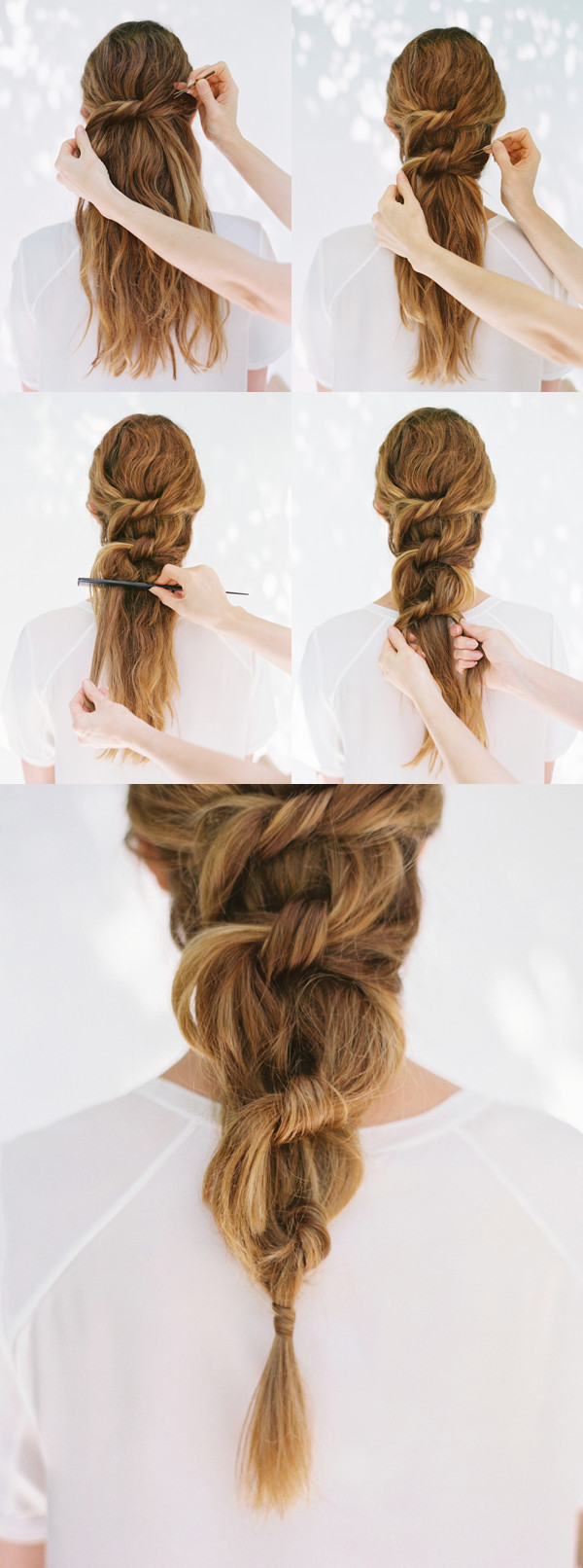 Best ideas about DIY Hairstyle For Long Hair
. Save or Pin DIY Knot Ponytail DIY Weddings Now.