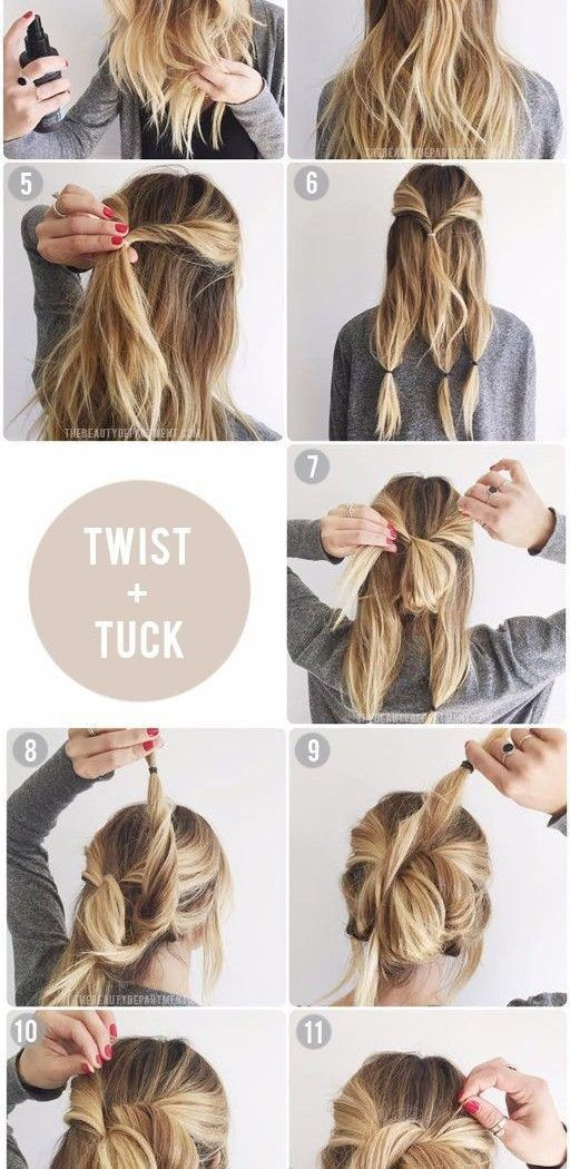 Best ideas about DIY Hairstyles For Long Hair
. Save or Pin Quick And Easy Updos For Medium Imposing Diy Hair Updo Now.