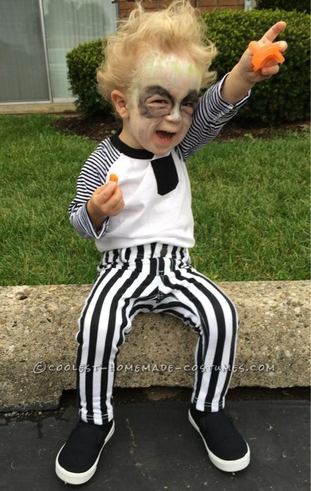 Best ideas about DIY Halloween Costume Ideas For Kids
. Save or Pin Cute DIY Beetlejuice Costume for a Toddler Now.