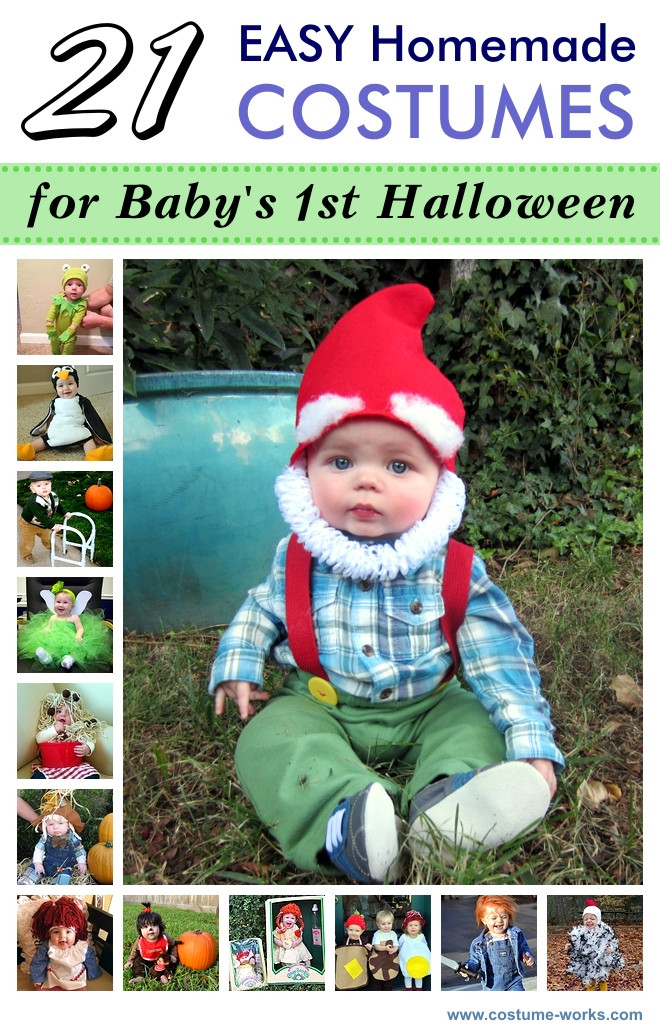 Best ideas about DIY Halloween Costumes For Baby
. Save or Pin 21 Easy Homemade Costumes for Baby s First Halloween Now.