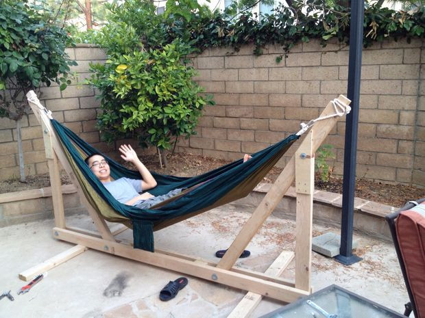 Best ideas about DIY Hammock Stand Plans
. Save or Pin DIY Wooden Hammock Stand 6 Steps with Now.