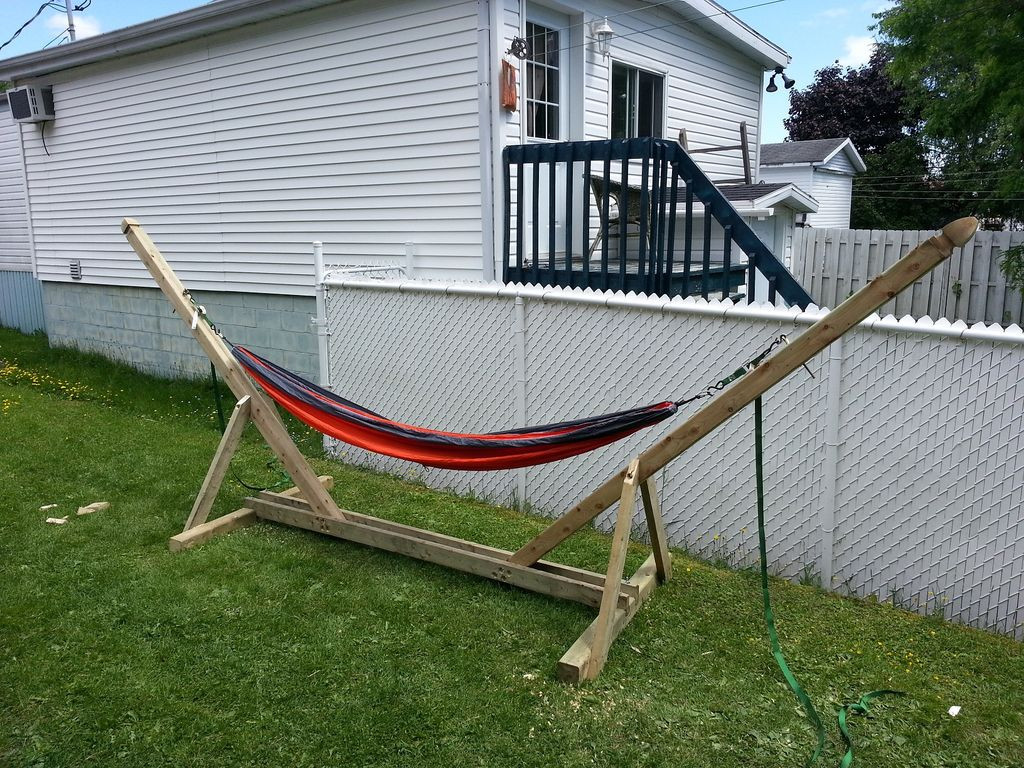 Best ideas about DIY Hammock Stand Plans
. Save or Pin DIY Hammock Stand 3 Steps with Now.