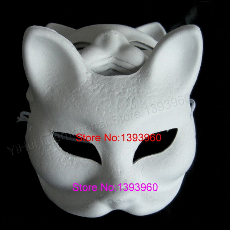 Best ideas about DIY Hand Mask
. Save or Pin Cat Hand painted White DIY mask with Elastic Band paper Now.