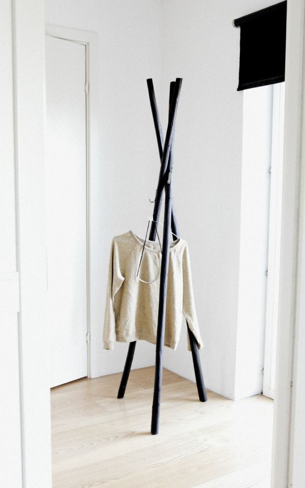 Best ideas about DIY Hanger Rack
. Save or Pin ANNALEENAS HEM diy coat hanger interior Now.