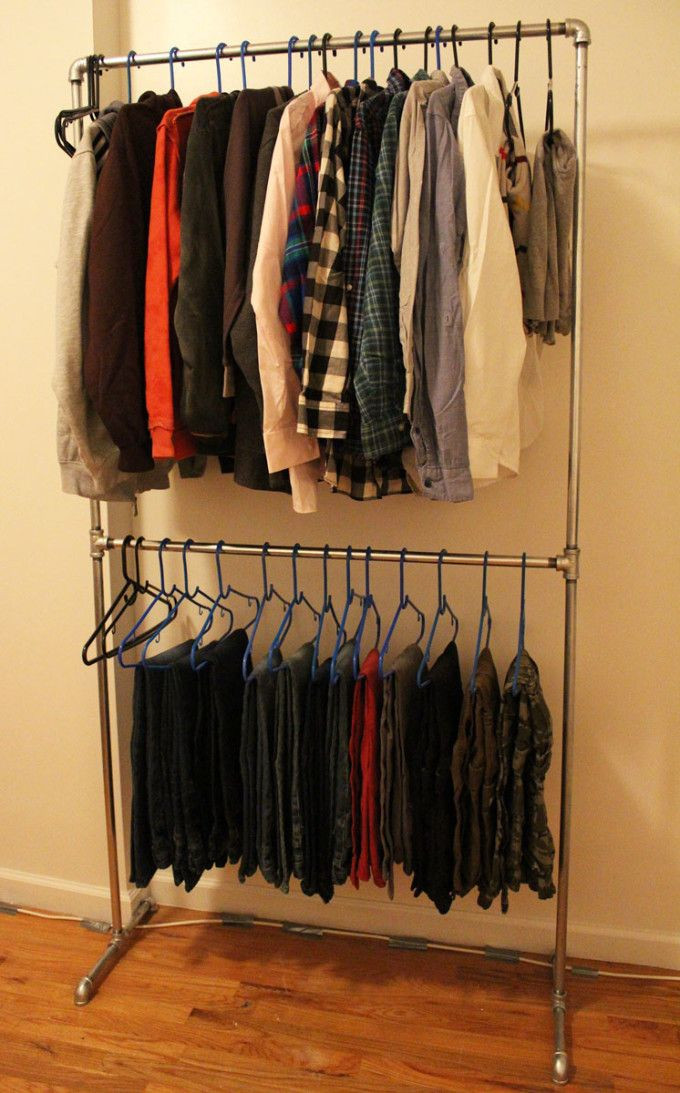 Best ideas about DIY Hanger Rack
. Save or Pin DIY Pipe Clothing Rack Random Now.