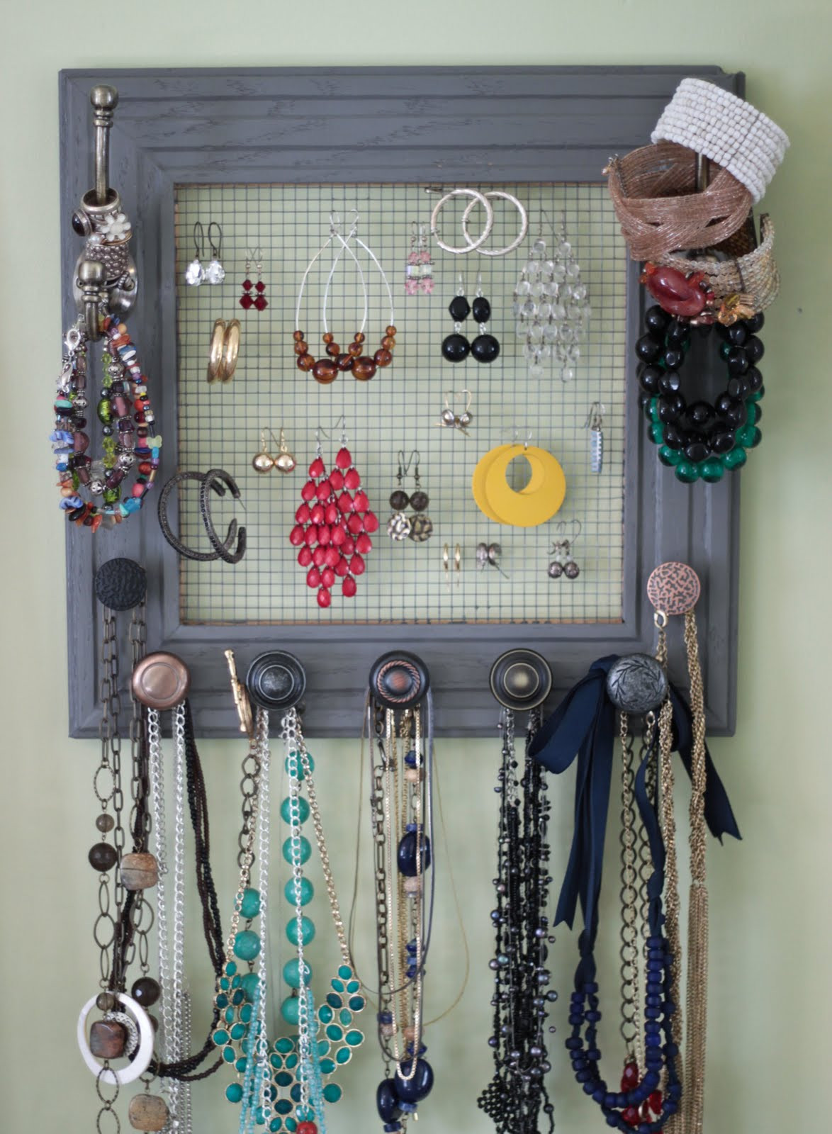 Best ideas about DIY Hanger Storage
. Save or Pin Rach s Blog DIY Jewelry Box My Wall Now.