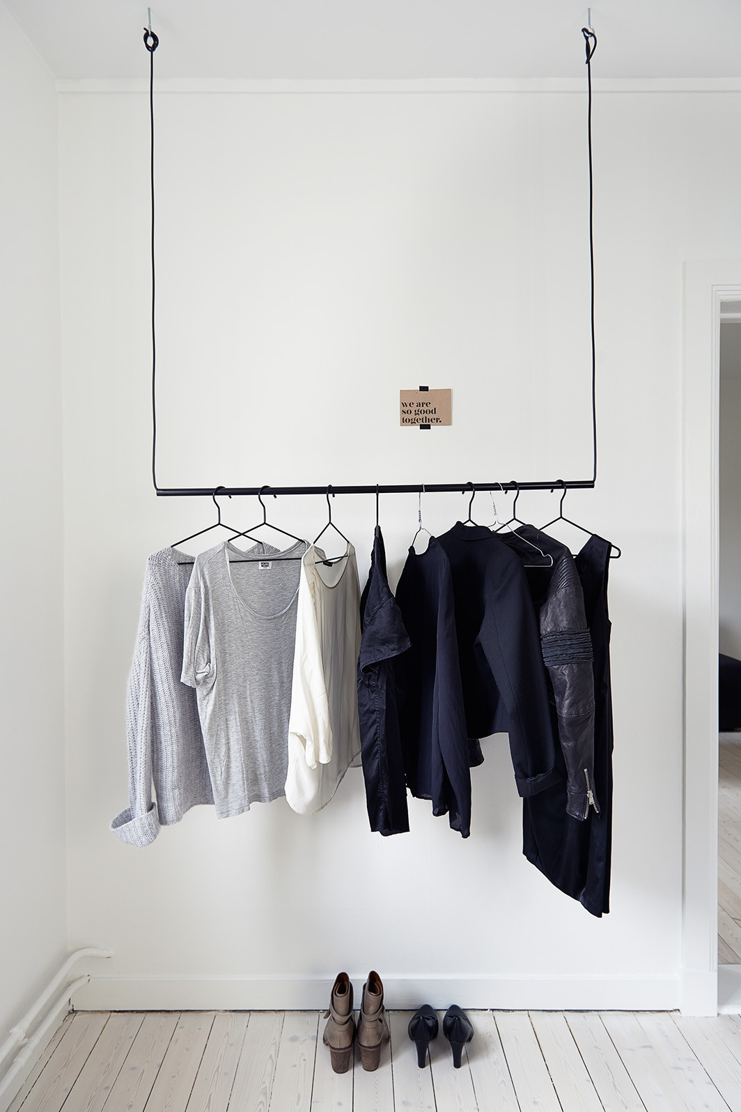 Best ideas about DIY Hanging Clothes Rack
. Save or Pin Smart Design Solutions For Hiding Wires in Your Home Now.