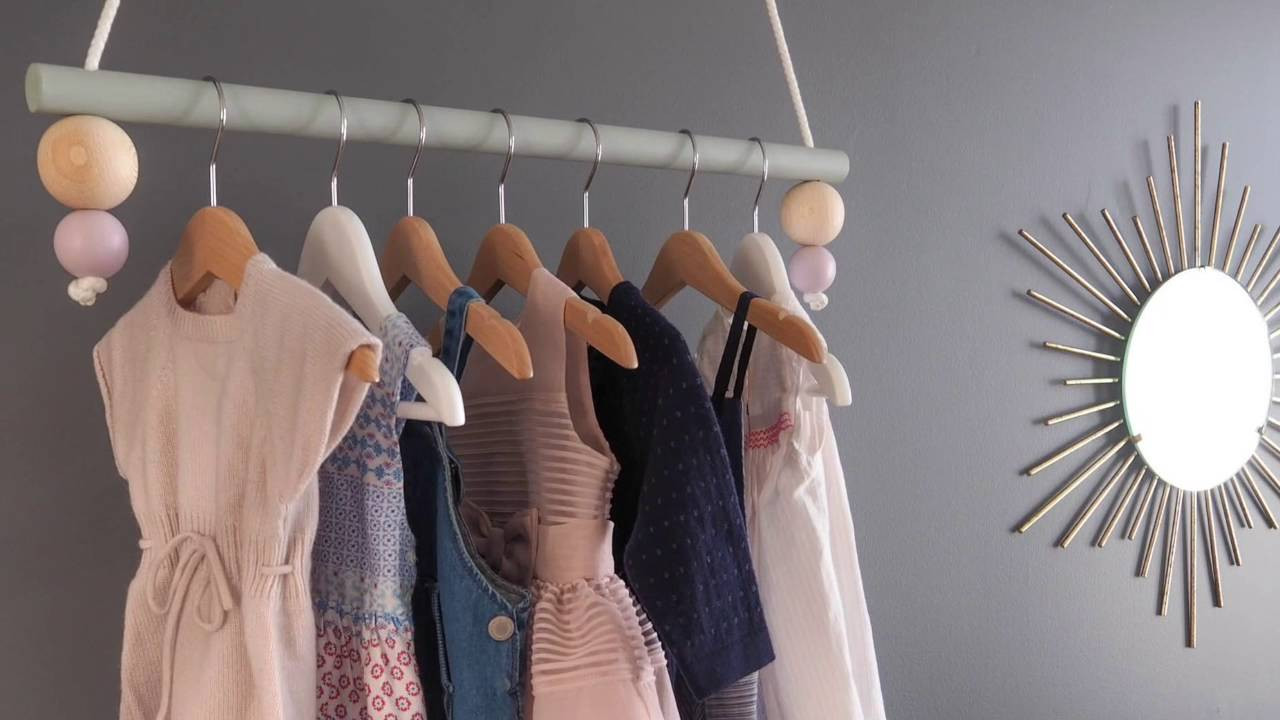 Best ideas about DIY Hanging Clothing Rack
. Save or Pin DIY hanging clothing rack Now.