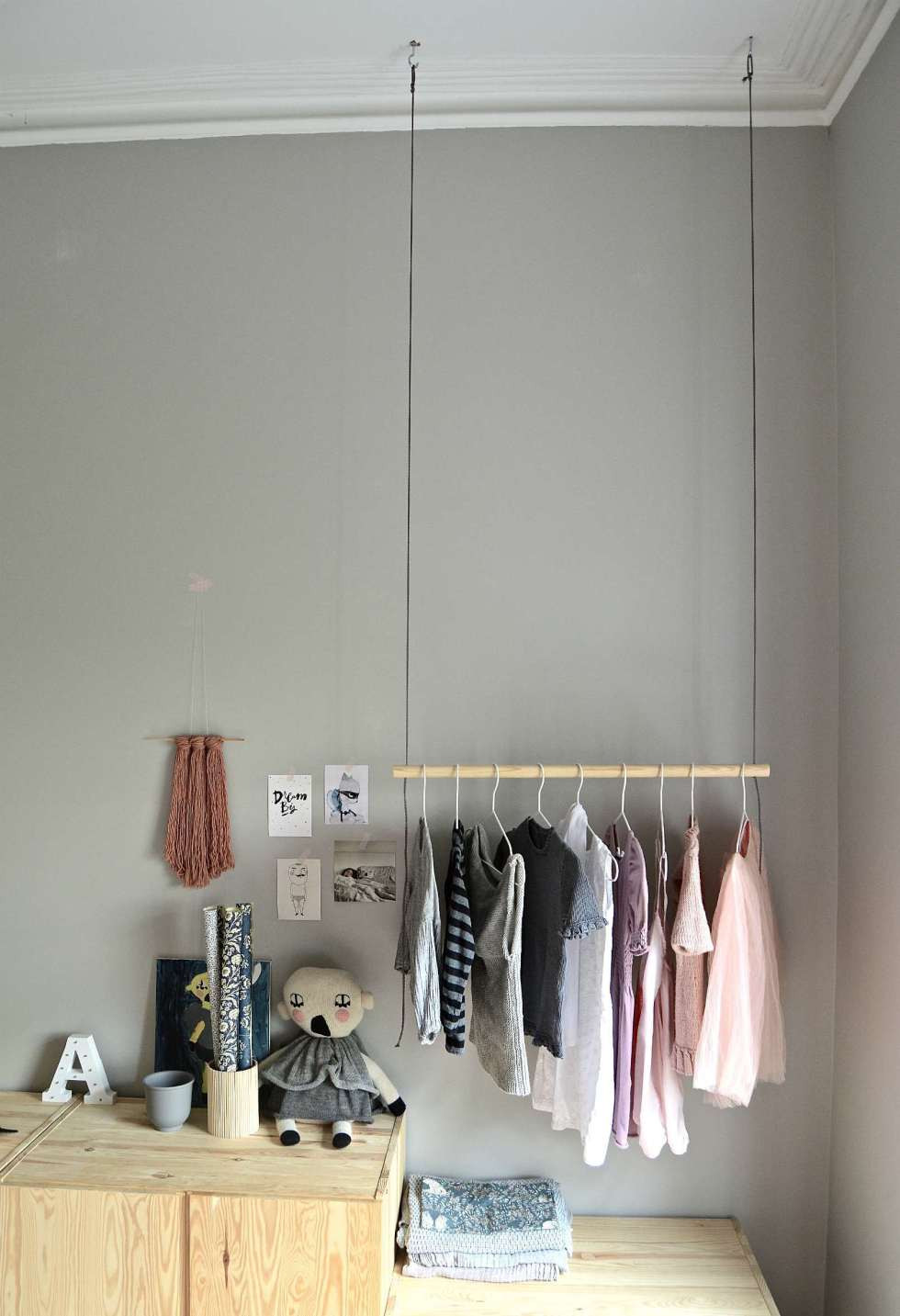 Best ideas about DIY Hanging Clothing Rack
. Save or Pin Hang on With this DIY hanging clothes rack DIY home Now.