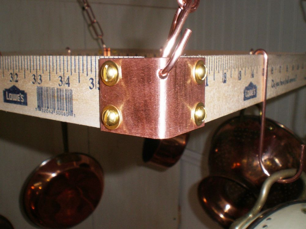 Best ideas about DIY Hanging Pot Rack
. Save or Pin DIY KIT OF COPPER CORNERS & 4 MINI "S" HOOKS TO MAKE YOUR Now.