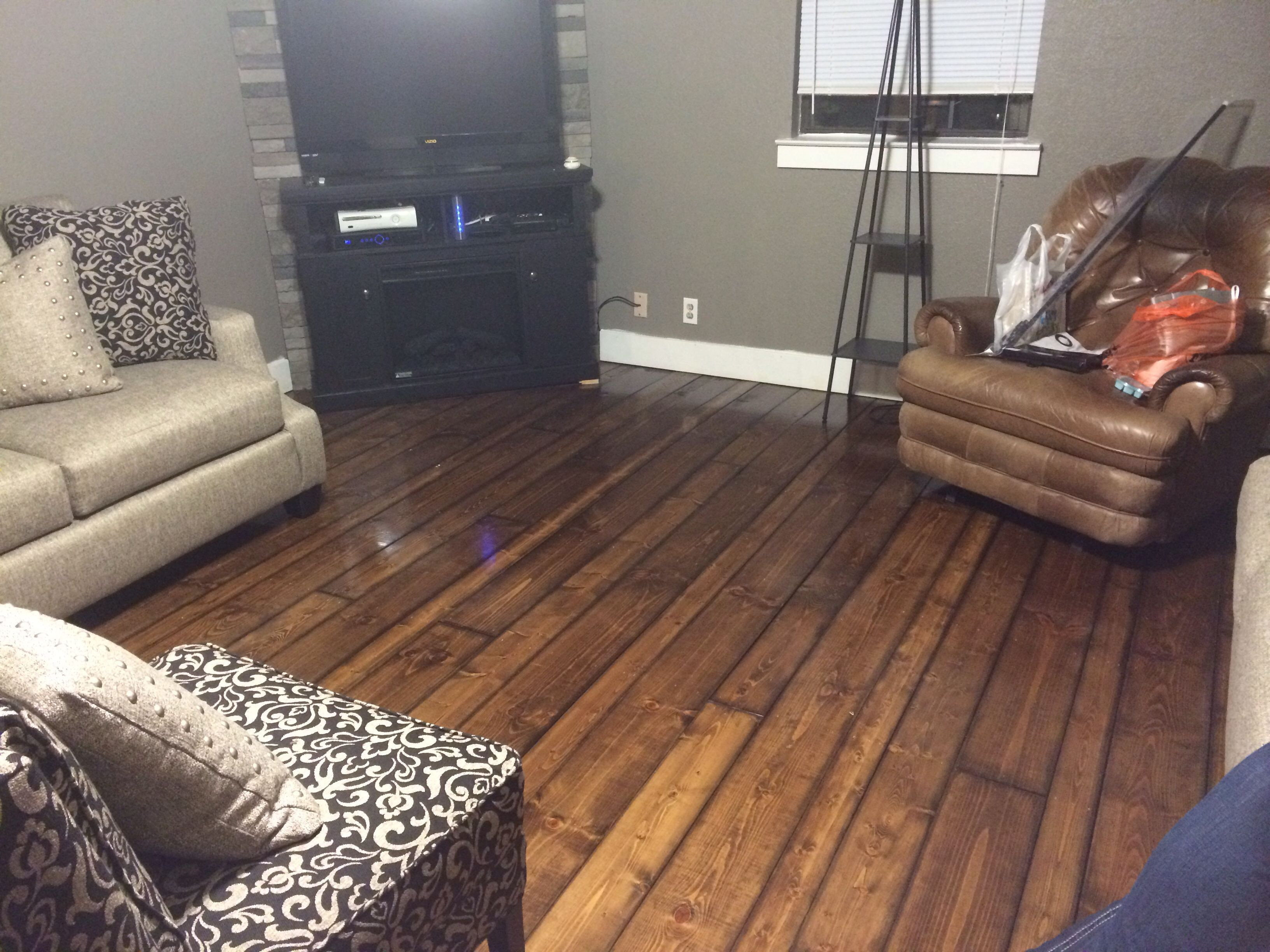 Best ideas about DIY Hardwood Floor Cost
. Save or Pin My new hardwood floors DIY sand & stain 2x4 2x6 & 2x8 Now.