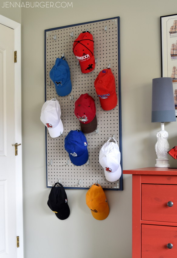 Best ideas about DIY Hat Organizer
. Save or Pin Pegboard Baseball Cap Organizer Jenna Burger Now.
