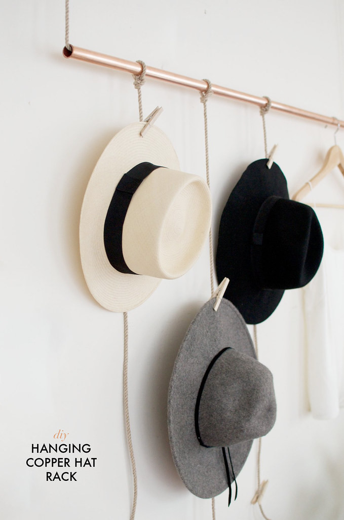 Best ideas about DIY Hat Organizer
. Save or Pin DIY Hanging Copper Hat Rack Now.
