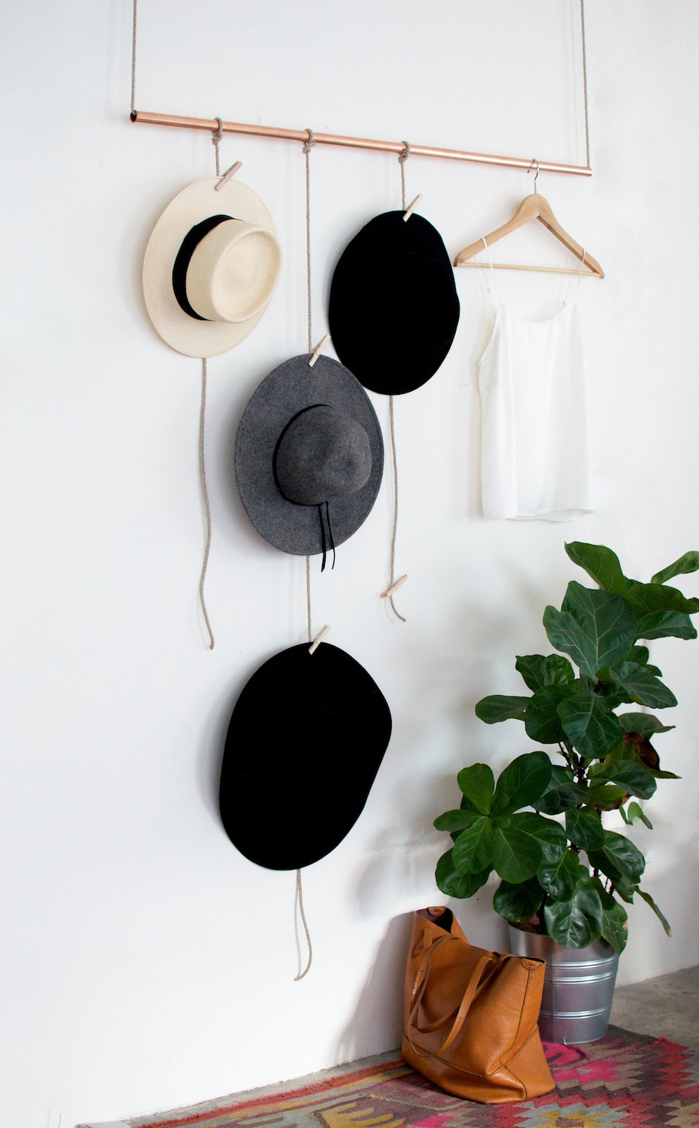Best ideas about DIY Hat Organizer
. Save or Pin DIY Hanging Copper Hat Rack Now.