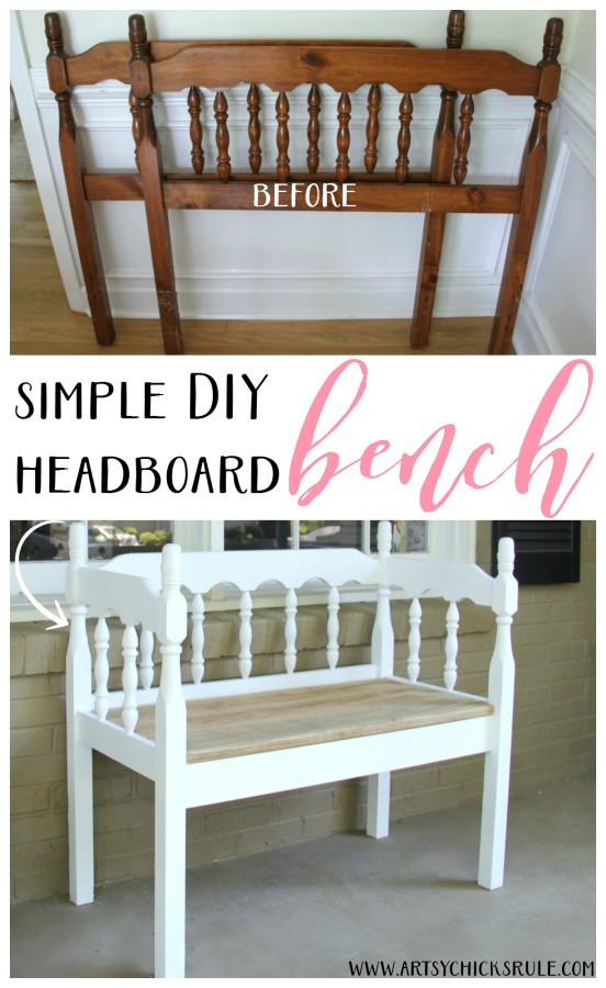 Best ideas about DIY Headboard Bench
. Save or Pin 20 Favorite DIY Projects Get Your DIY Artsy Chicks Now.