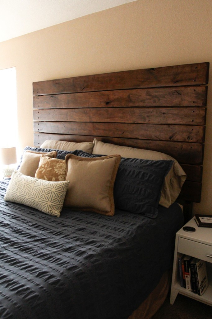 Best ideas about DIY Headboards Wood
. Save or Pin Easy DIY Wood Plank Headboard Do It Yourself Fun Ideas Now.