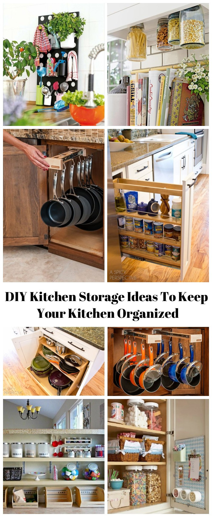 Best ideas about DIY Home Storage
. Save or Pin 16 Clever DIY Kitchen Storage Ideas To Keep Your Kitchen Now.