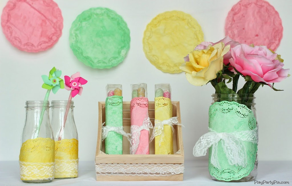 Best ideas about DIY Homemade Baby Shower Decorations  . Save or Pin Simple DIY Spring Baby Shower Decorations Play Party Plan Now.