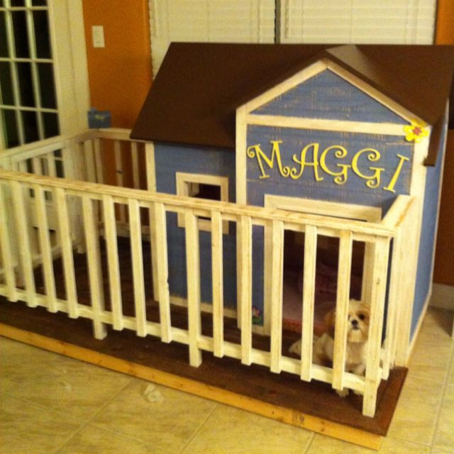 Best ideas about DIY Indoor Dog House
. Save or Pin This was a fun project indoor dog house with fenced in Now.