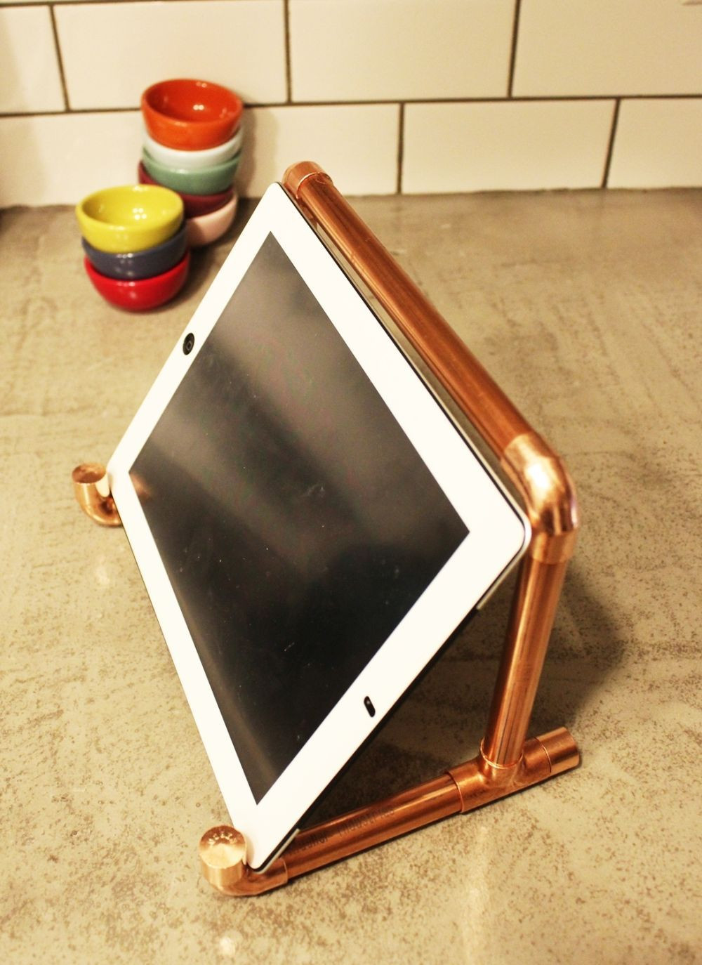 Best ideas about DIY Ipad Stand
. Save or Pin DIY Copper Pipe iPad Stand Now.