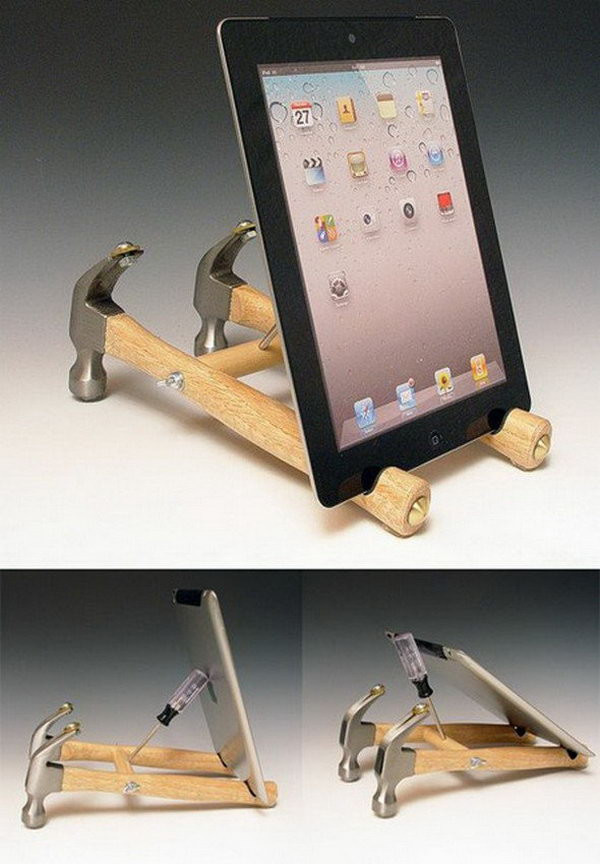 Best ideas about DIY Ipad Stand
. Save or Pin 25 DIY iPad Stand Ideas and Tutorials Hative Now.