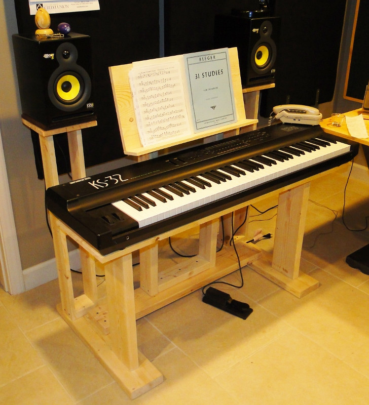 Best ideas about DIY Keyboard Stand
. Save or Pin Recording Studio Stuff Diy Keyboard Desk stand Now.