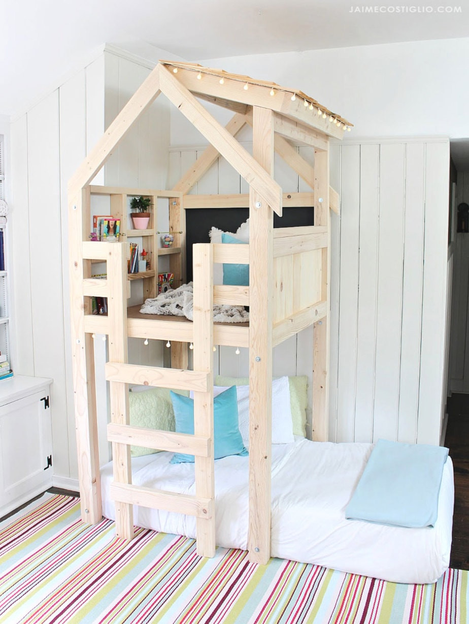 Best ideas about DIY Kid Loft Bed
. Save or Pin DIY Over Bed Kids Loft Jaime Costiglio Now.