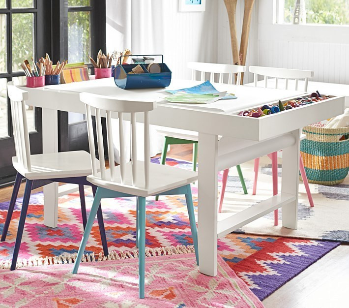 Best ideas about DIY Kids Art Table
. Save or Pin DIY Geometric Kids Art Table – September Fab Furniture Now.