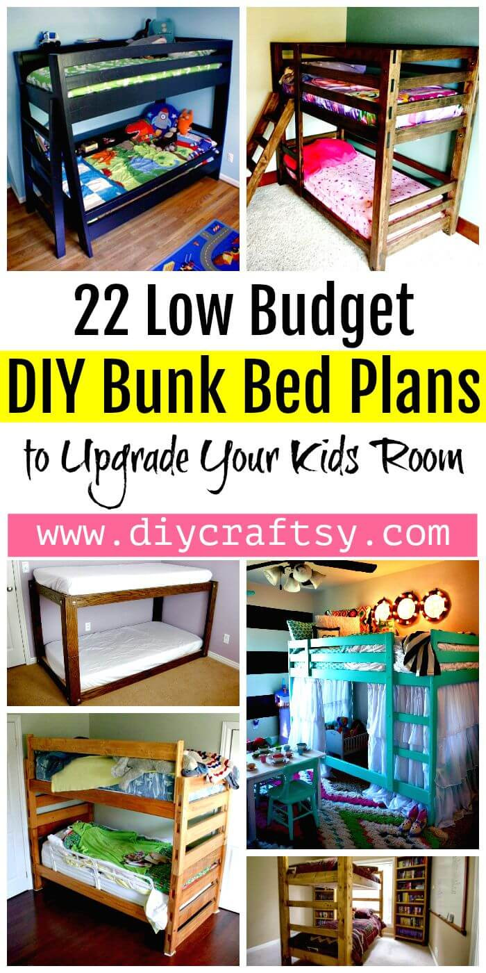 Best ideas about DIY Kids Bunk Bed
. Save or Pin 22 Low Bud DIY Bunk Bed Plans to Upgrade Your Kids Room Now.