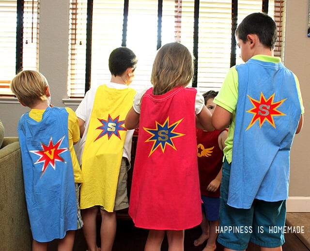 Best ideas about DIY Kids Capes
. Save or Pin DIY Personalized Superhero Cape from a T Shirt Happiness Now.