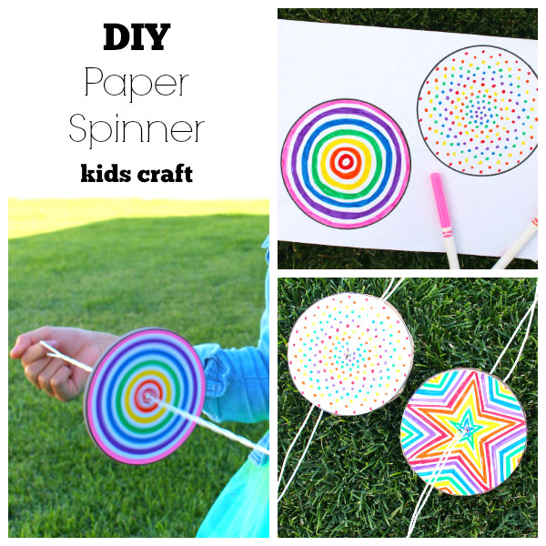 Best ideas about DIY Kids Crafts
. Save or Pin DIY Paper Spinner for Endless Fun Now.
