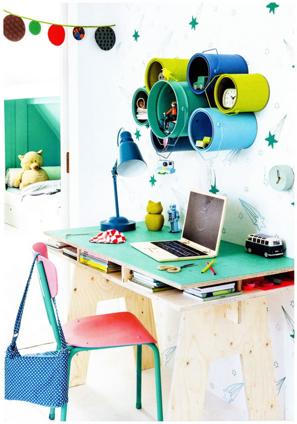 Best ideas about DIY Kids Desk
. Save or Pin 25 Creative DIY Storage Ideas to Organize Kids Room Now.
