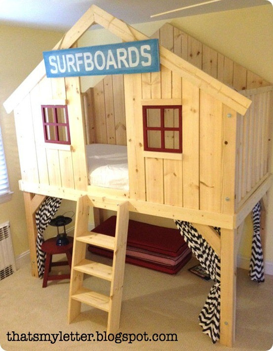 Best ideas about DIY Kids Fort
. Save or Pin Kids Clubhouse Bed Now.