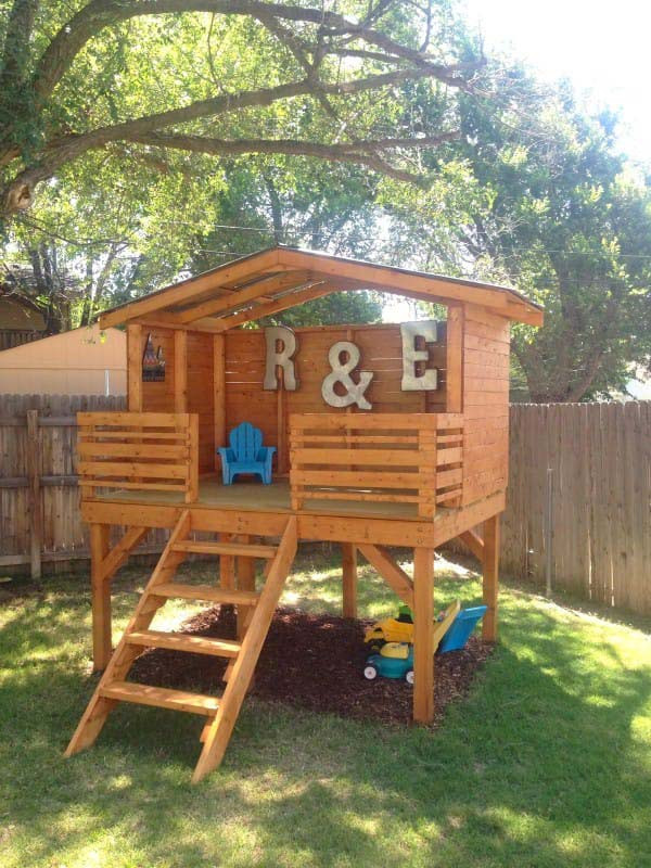 Best ideas about DIY Kids Forts
. Save or Pin 16 Creative Kids Wooden Playhouses Designs For Your Yard Now.