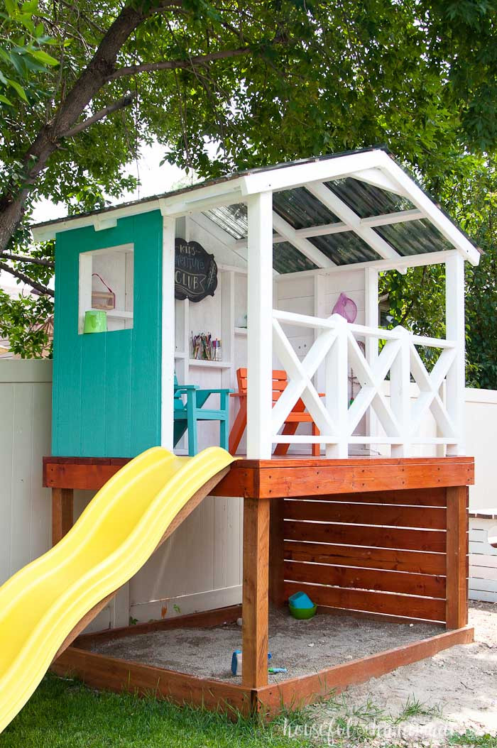 Best ideas about DIY Kids Outdoor Playhouse
. Save or Pin Our DIY Playhouse The Roof a Houseful of Handmade Now.
