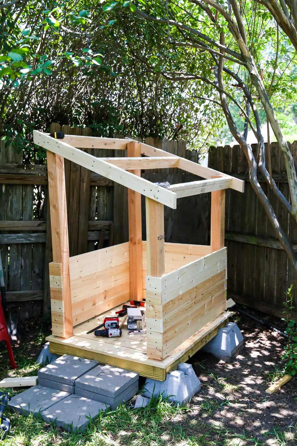 Best ideas about DIY Kids Outdoor Playhouse
. Save or Pin Easy DIY Backyard Playhouse Love & Renovations Now.