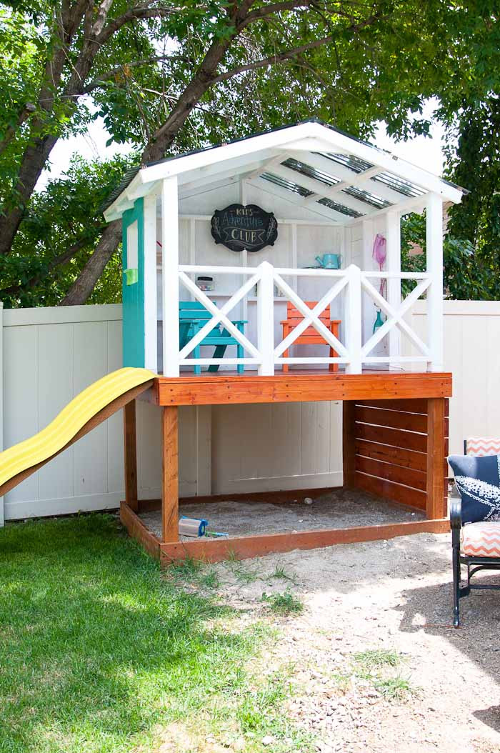 Best ideas about DIY Kids Outdoor Playhouse
. Save or Pin Our DIY Playhouse The Roof a Houseful of Handmade Now.