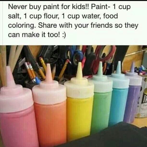 Best ideas about DIY Kids Paint
. Save or Pin Easy DIY paint All you need is salt flour water and Now.