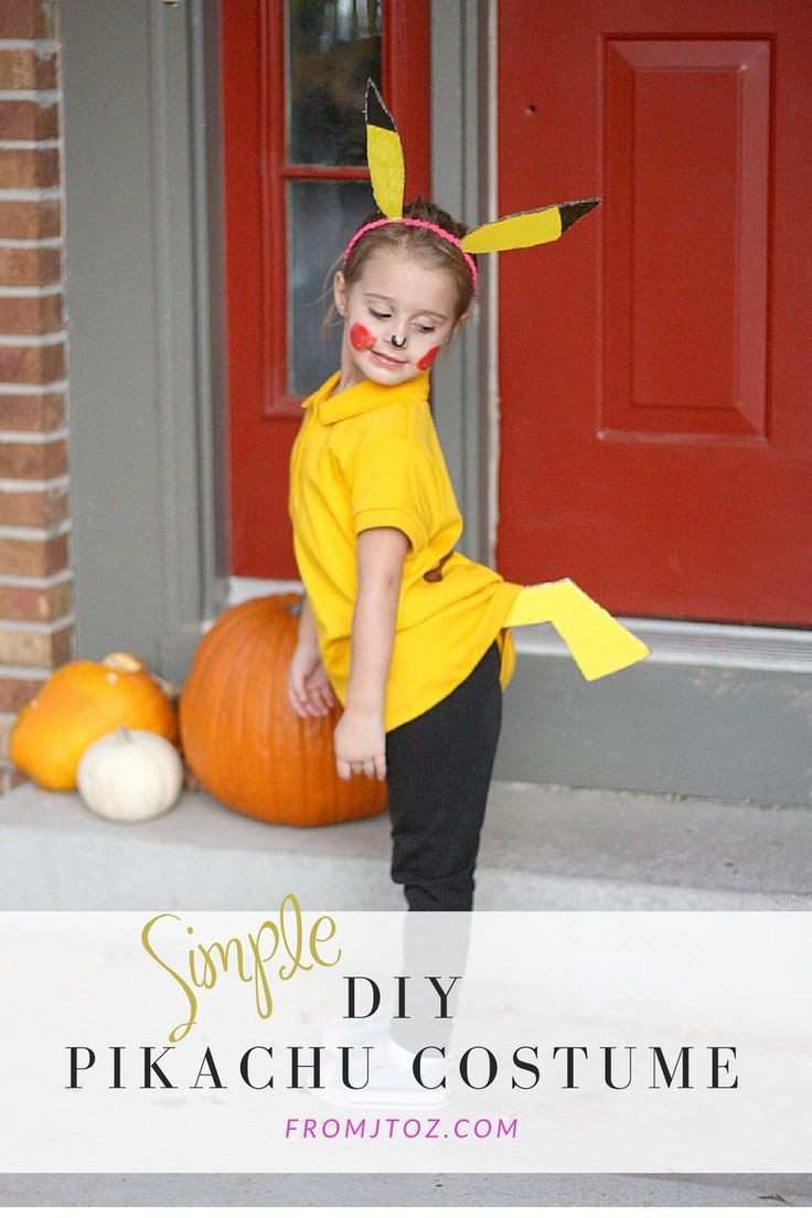 Best ideas about DIY Kids Pikachu Costume
. Save or Pin Simple DIY Pikachu Costume Now.