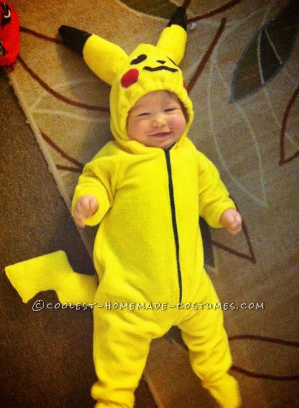 Best ideas about DIY Kids Pikachu Costume
. Save or Pin Adorable Pikachu Baby and Ash Mom Costume Now.