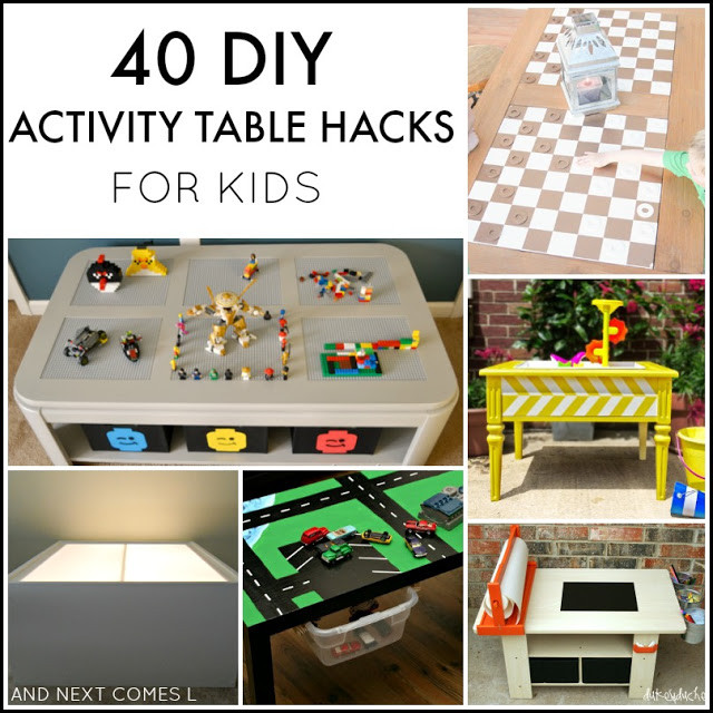 Best ideas about DIY Kids Play Table
. Save or Pin 40 DIY Activity Table Hacks for Kids Now.