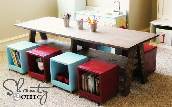 Best ideas about DIY Kids Play Table
. Save or Pin Playroom Kids Table DIY Shanty 2 Chic Now.