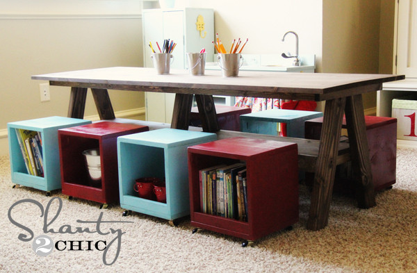 Best ideas about DIY Kids Play Table
. Save or Pin Playroom Kids Table DIY Shanty 2 Chic Now.