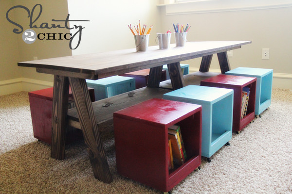 Best ideas about DIY Kids Play Table
. Save or Pin Playroom Kids Table DIY Shanty 2 Chic Now.