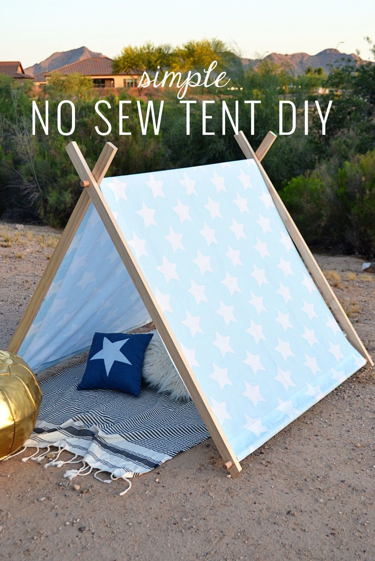 Best ideas about DIY Kids Play Tent
. Save or Pin Simple No Sew Kid s Tent DIY sweet ava Now.