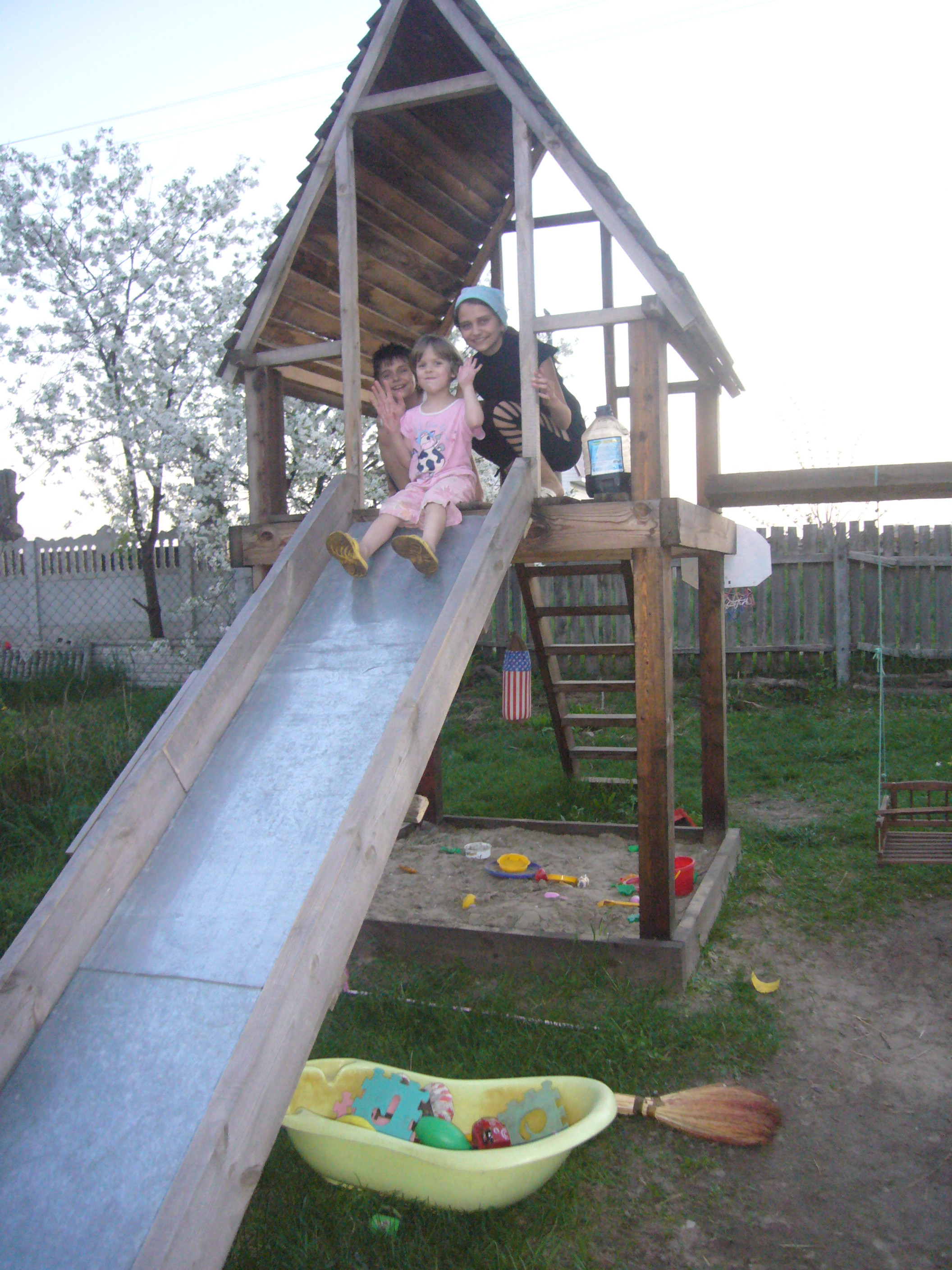 Best ideas about DIY Kids Slide
. Save or Pin DIY project playhouse with slide Now.