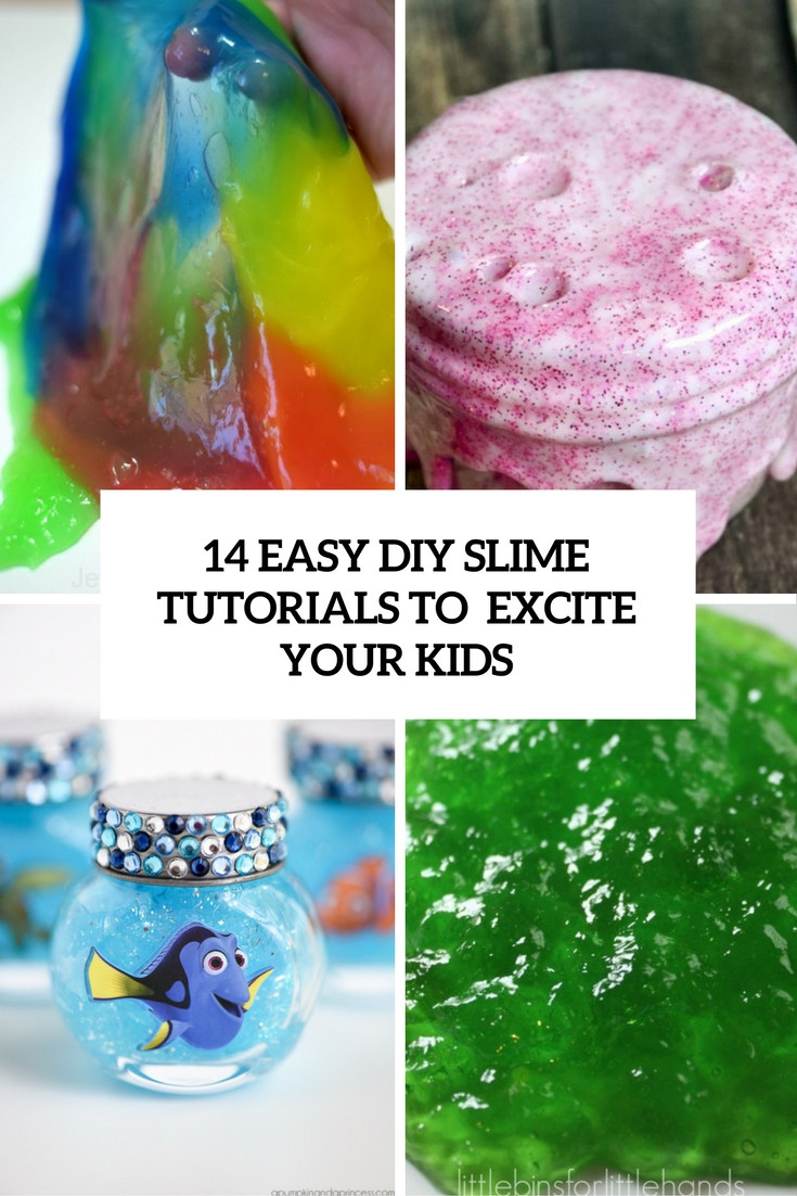 Best ideas about DIY Kids Slime
. Save or Pin 14 Easy DIY Slime Tutorials To Excite Your Kids Shelterness Now.