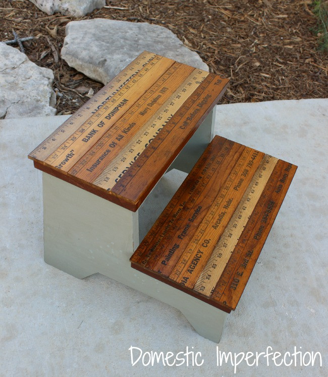 Best ideas about DIY Kids Step Stool
. Save or Pin Kids Step Stool with Yardstick Steps Domestic Imperfection Now.