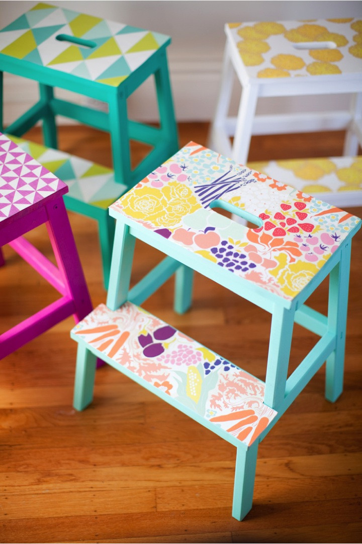 Best ideas about DIY Kids Step Stool
. Save or Pin DIY wallpaper stools Now.